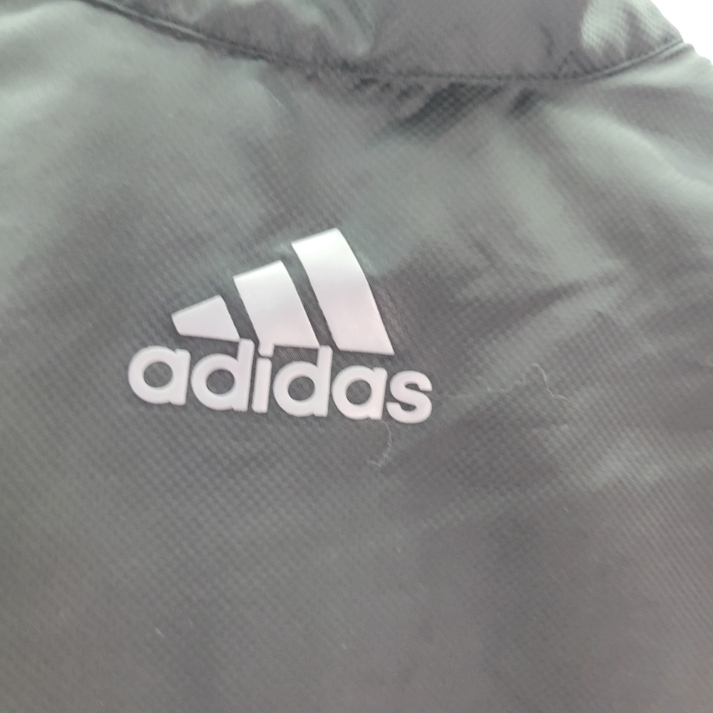 Adidas Golf Black Windbreaker Vest 1/4 Zip Front Pockets Size 2XL - Picture 4 of 9